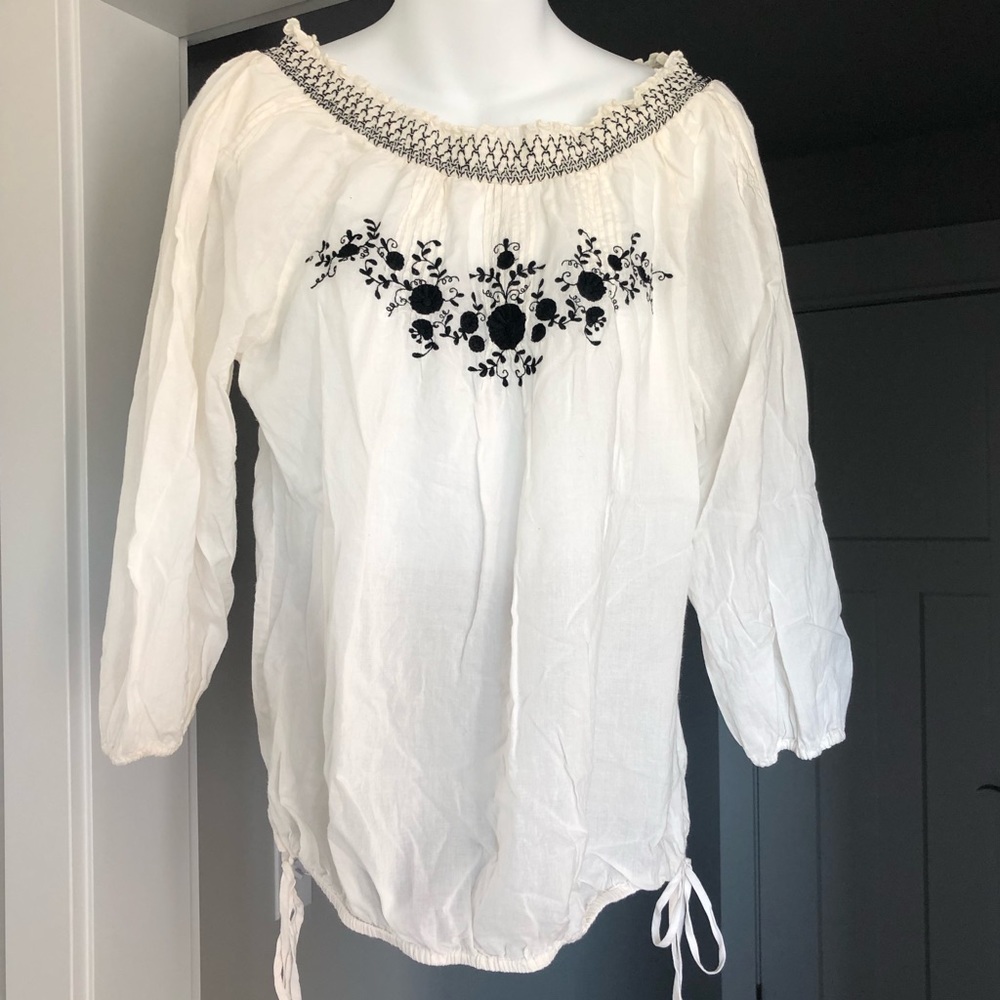 Lucky Brand Embroidered Blouse